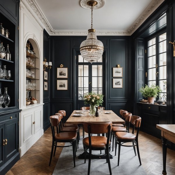 Comment créer une atmosphère de bistrot parisien dans une salle à manger?