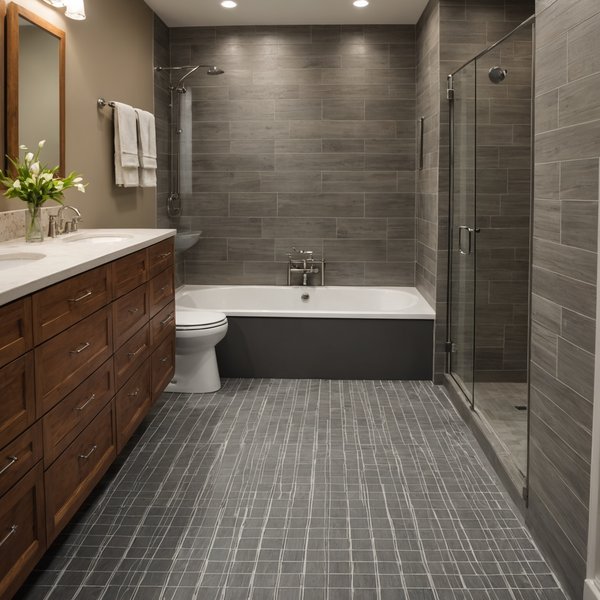 Quelle est la procédure pour installer un système de chauffage radiant au sol dans une salle de bain?