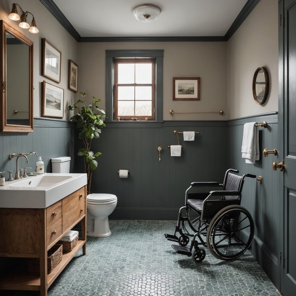 Comment créer une salle de bain accessible aux personnes à mobilité réduite dans une maison ancienne?